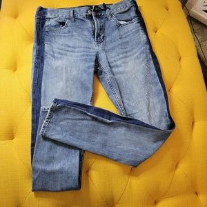 Pacsun medium blue demin with dark blue seam